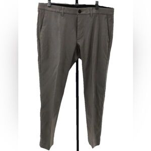 Bonobos Mens Yarn Dye Tech 33x32 Pleated Gray Athletic Fit Performance Pant NWT